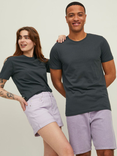 Футболка Slim Fit сірого кольору Jack & Jones — чоловічий фасон