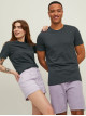 Чоловіча сірий Slim Fit футболка Jack Jones