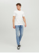 Чоловіча біла приталена футболка Jack Jones, Slim Fit