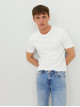 Чоловіча біла приталена футболка Jack Jones, Slim Fit