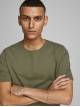 Чоловіча зелена приталена футболка Jack Jones Slim Fit