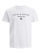 Чоловіча біла футболка з принтом від Jack & Jones