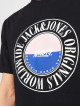 Чоловіча чорна футболка з принтом від Jack Jones