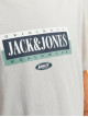 Чоловіча бежевa футболка з лого принтом Jack Jones
