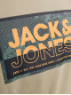 Чоловіча коричнева футболка з лого принтом Jack Jones