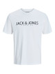 Чоловічі футболки Jack Jones з лого принтом, білий колір