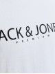 Чоловічі футболки Jack Jones з лого принтом, білий колір