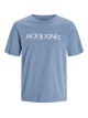 Чоловіча синя футболка Jack Jones з лого принтом