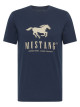 Чоловіча синя футболка з принтом Mustang