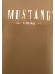 Чоловіча коричнева футболка Mustang з принтом