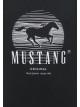 Чоловічі футболки з принтом Mustang, чорні