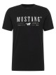 Чоловіча чорна футболка Mustang з принтом
