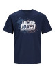 Чоловіча синя футболка з принтом Jack Jones