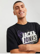 Чоловіча чорна футболка з принтом від Jack Jones
