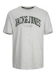 Чоловіча сіра футболка з принтом від Jack Jones