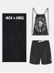 Чоловічі чорні шорти для плавання Jack Jones