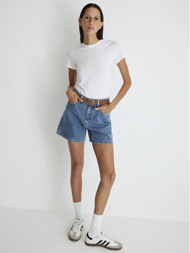 Широкі сині джинсові шорти Mavi для жінок - стильна жіноча модель