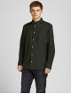Чоловіча зелена сорочка Slim Fit з довгим рукавом від Jack Jones