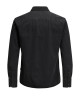 Чоловіча сіря джинсова сорочка з довгим рукавом Jack Jones Slim