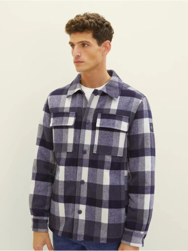 Куртка-сорочка з довгим рукавом сірого кольору Tom Tailor для чоловіків