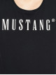 Жіноча чорна футболка Mustang з лого принтом
