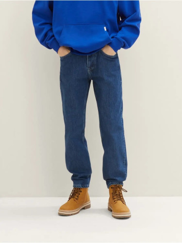 Джинси Loose середньої посадки сині від Tom Tailor, чоловічі моделі.