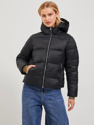 Зимова куртка чорна JJXX, стильний жіночий фасон