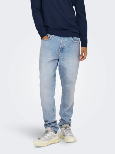 Джинси Tapered блакитні Only and Sons для чоловіків