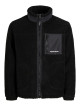 Чоловіча зимова тедді-куртка Jack & Jones чорного кольору