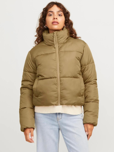 Зимова коричнева коротка куртка JJXX для жінок