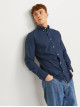 Чоловіча синя сорочка Slim Fit від Jack Jones з довгим рукавом