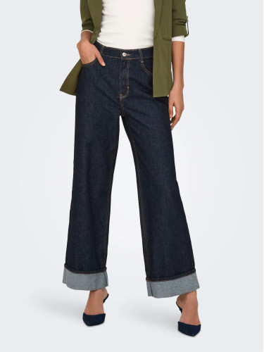 Wide джинси синього кольору з високою посадкою від JJXX для жінок