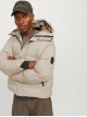 Чоловічі бежеві зимові куртки Jack Jones з капюшоном, короткі