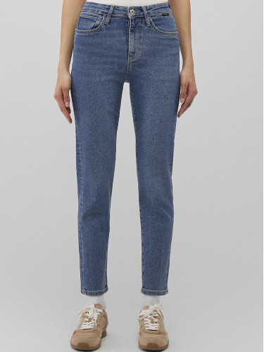 Жіночі сині Mom-джинси з високою талією від Mavi