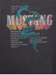 Жіноча сірка футболка Mustang Oversize Fit з принтом