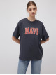Жіноча сіра футболка Mavi Oversize Fit з логотипом