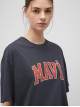 Жіноча сіра футболка Mavi Oversize Fit з логотипом