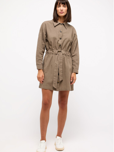 Жіноча міні сукня коричневого кольору від бренду Mustang