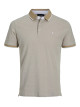 Чоловіча бежева поло футболка Jack Jones Slim Fit