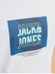 Чоловіча біла футболка з принтом Jack Jones, стандартний крій Regular Fit