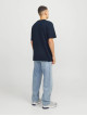 Чоловіча синя футболка з принтом Regular Fit від Jack Jones