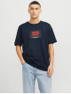 Чоловіча синя футболка з принтом Regular Fit від Jack Jones