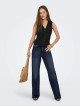 Широкі темно-сині джинси з високою посадкою Only, жіноча модель