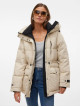 Жіноча зимова куртка Vero Moda з капюшоном, бежева, коротка