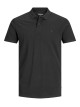 Чоловіча чорна поло футболка Jack Jones Slim Fit