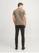 Чоловіча футболка-поло Jack Jones, коричнева, приталений крій (Slim Fit)