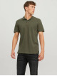 Чоловіча зелена поло Jack Jones Slim Fit