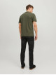 Чоловіча зелена поло Jack Jones Slim Fit