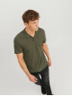 Чоловіча зелена поло Jack Jones Slim Fit