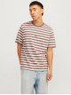 Чоловіча футболка Jack Jones в смужку, коричневий Relaxed Fit